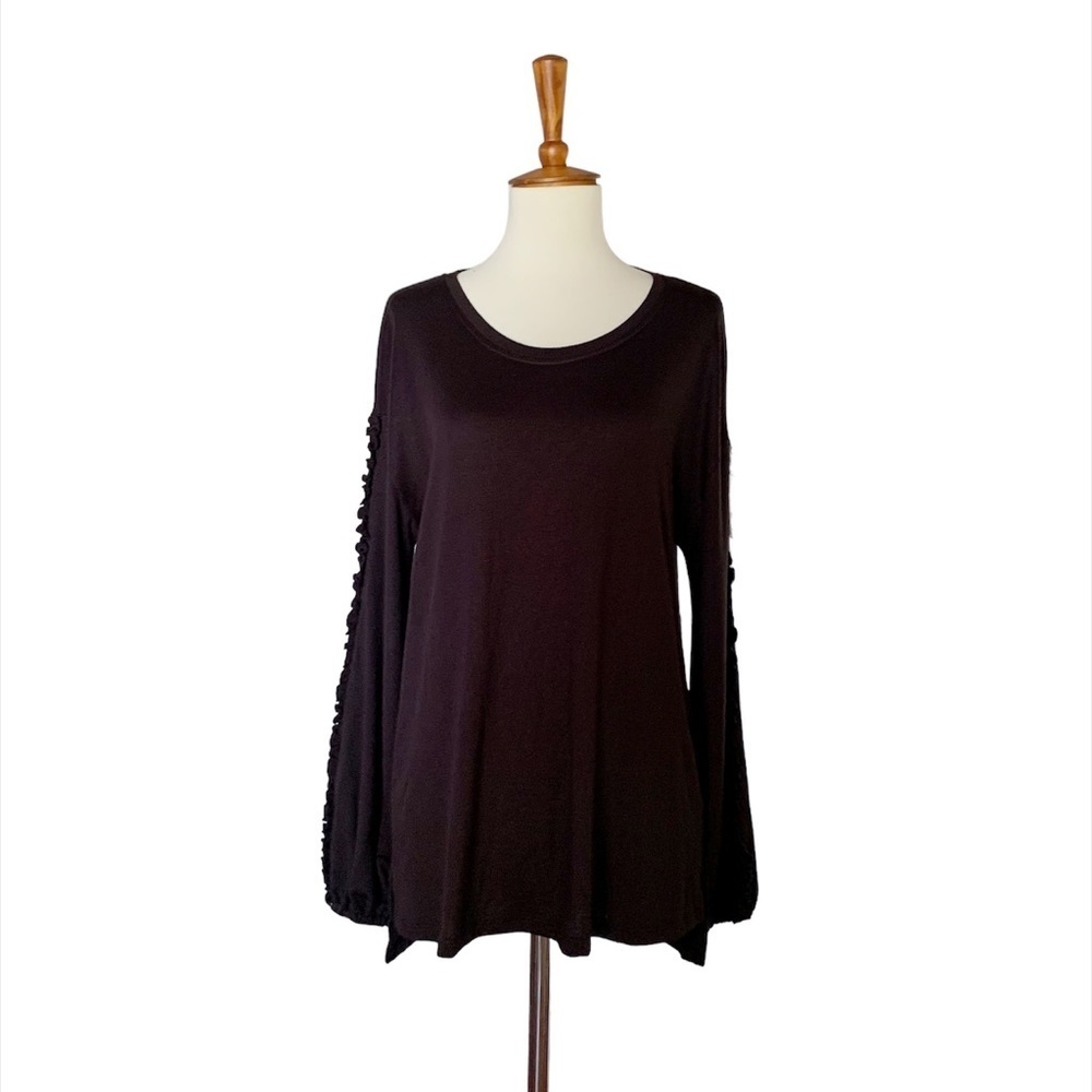 Crown & Ivy Lightweight Pullover Sweater Size Small Black